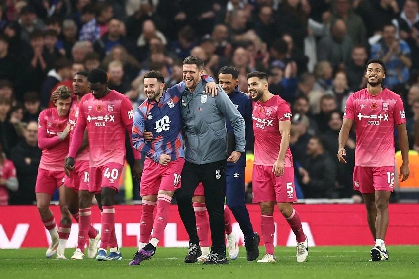 Ipswich pull off shock win against Spurs for first league victory of the season