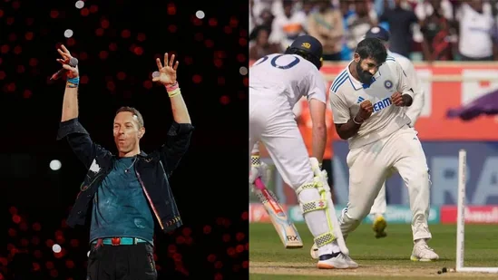 'Bumrah's Serious Message': Chris Martin Pauses Coldplay Concert Once More, Showcases Iconic Ollie Pope Dismissal Clip