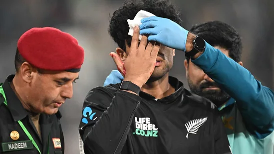 'New Zealand's Rachin Ravindra being monitored under HIA processes as star suffers Champions Trophy scare'